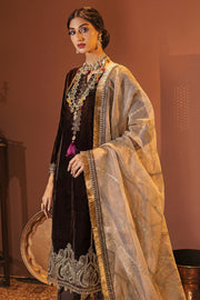 Motifz Grand Valour Embroidered Velvet Unstitched 3Pc Suit 3172-MANHA - FaisalFabrics.pk