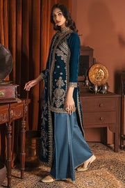 Motifz Grand Valour Embroidered Velvet Unstitched 3Pc Suit 3173-ANARKALI - FaisalFabrics.pk