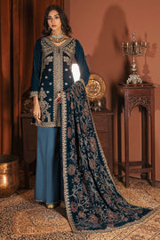Motifz Grand Valour Embroidered Velvet Unstitched 3Pc Suit 3173-ANARKALI - FaisalFabrics.pk