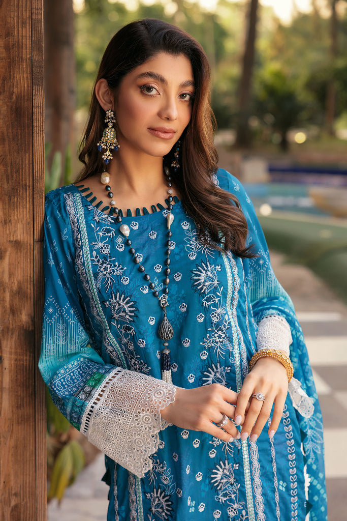 Motifz Amal Vol-03 Embroidered Lawn Unstitched 3Pc Suit 3289-SOPHIE