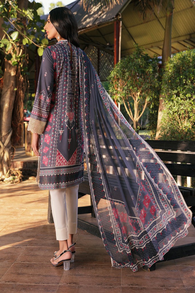 Motifz Amal Vol-03 Embroidered Lawn Unstitched 3Pc Suit 3296-MALA