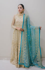 Surmai Sirr e Ayaa Unstitched Embroidered Formal 3Pc Suit - AYLA