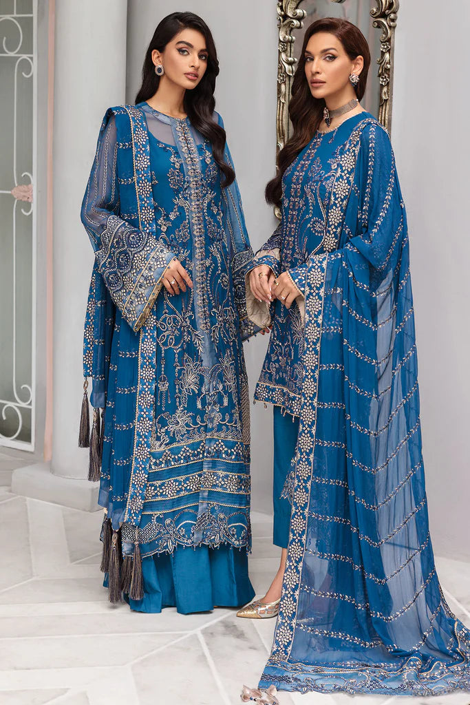 Motifz Premium Embroidered Bemberg Unstitched Suit 3395-AMARANTHE