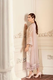 Baroque Chantelle Embroidered Chiffon 3 Piece Suit D-06 DOVE - FaisalFabrics.pk