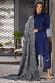 Motifz Unstitched Embroidered Pashmina Blend Shawl 3414-KHAYAL