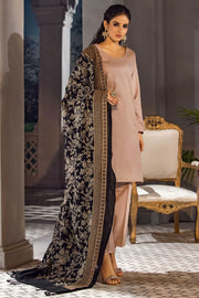 Motifz Unstitched Embroidered Pashmina Blend Shawl 3416-ROSE-PETAL