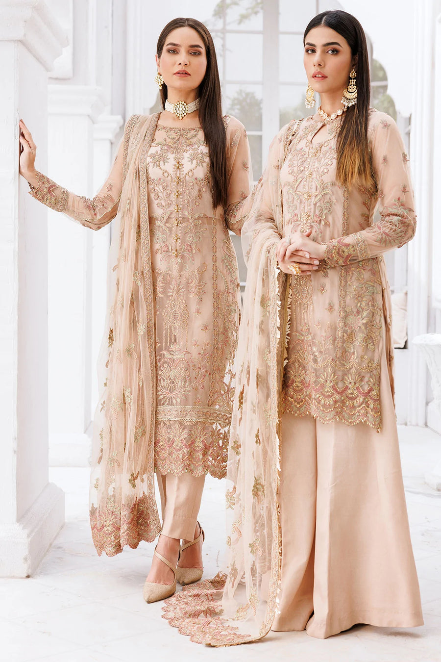 Motifz Premium Embroidered Bemberg Unstitched Suit 3458-ORCHID