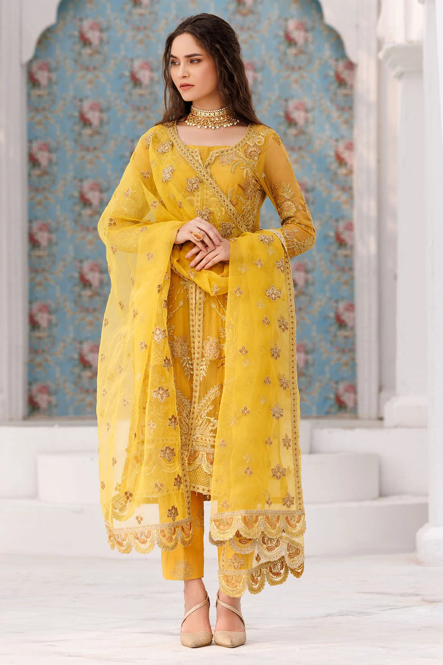 Motifz Premium Embroidered Bemberg Unstitched Suit 3461-LOQUAT