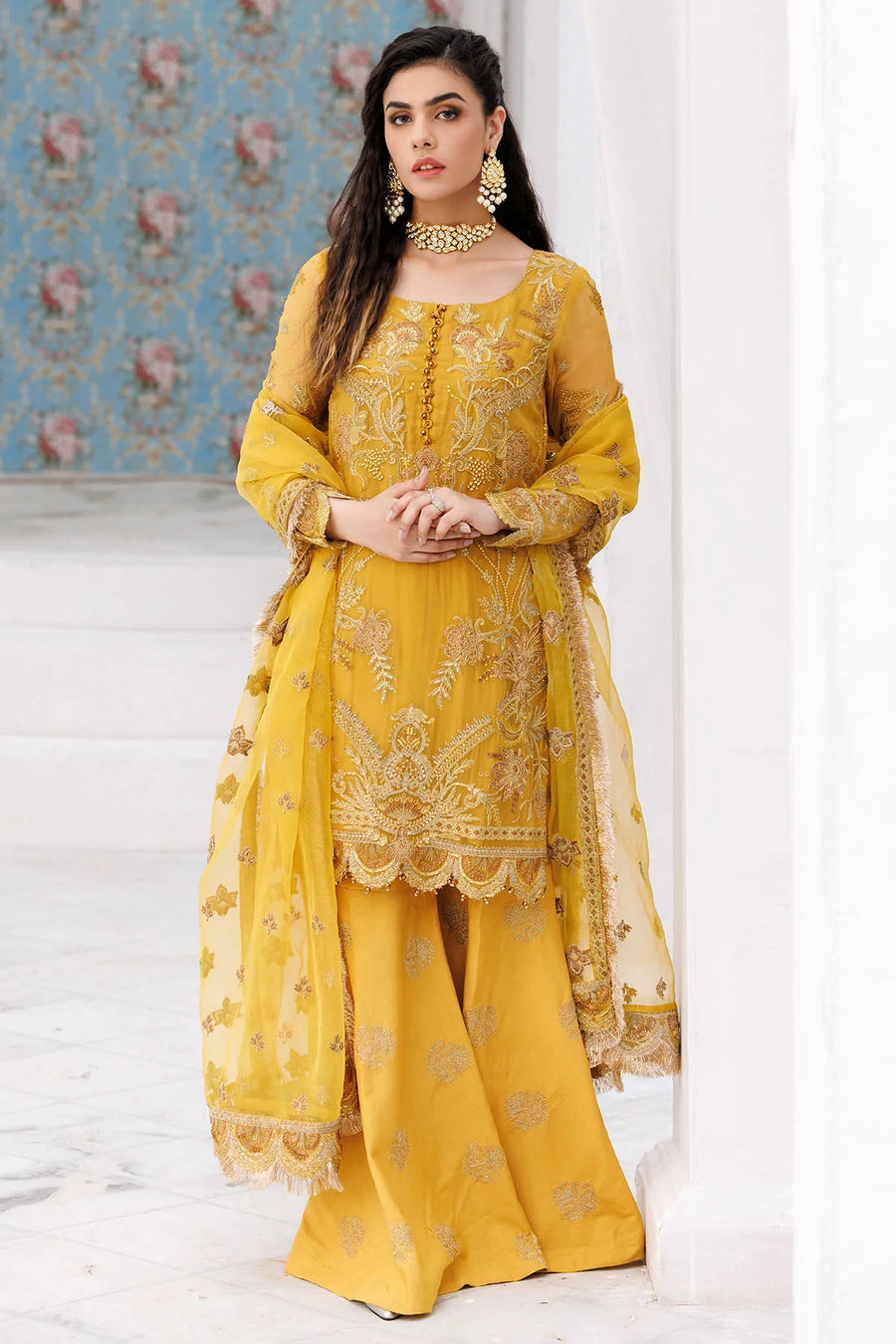 Motifz Premium Embroidered Bemberg Unstitched Suit 3461-LOQUAT