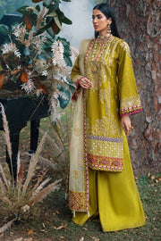 Motifz Naqsh Embroidered Cotton Satin Unstitched 3Pc Suit 3481-HIRAYA