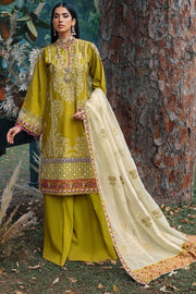 Motifz Naqsh Embroidered Cotton Satin Unstitched 3Pc Suit 3481-HIRAYA