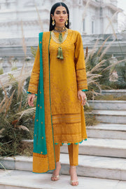 Motifz Naqsh Embroidered Cotton Satin Unstitched 3Pc Suit 3483-DIWA