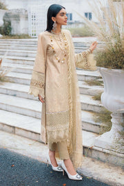 Motifz Naqsh Embroidered Cotton Satin Unstitched 3Pc Suit 3484-LOTUS