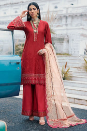 Motifz Naqsh Embroidered Cotton Satin Unstitched 3Pc Suit 3489-QUOLE