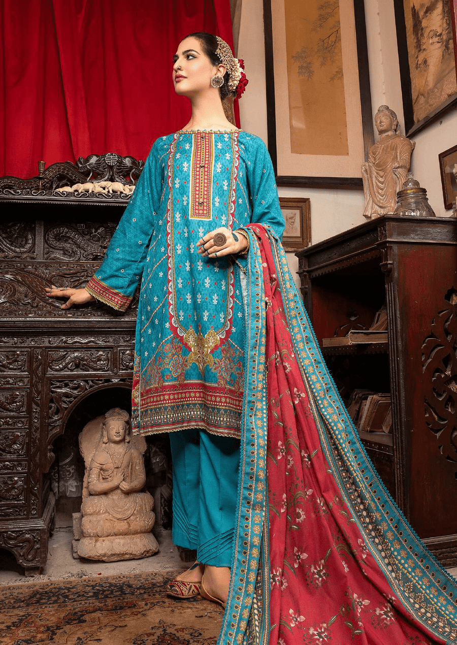 Rang by Motifz Digital Printed Khaddar Unstitched 3Pc Suit 3494-A