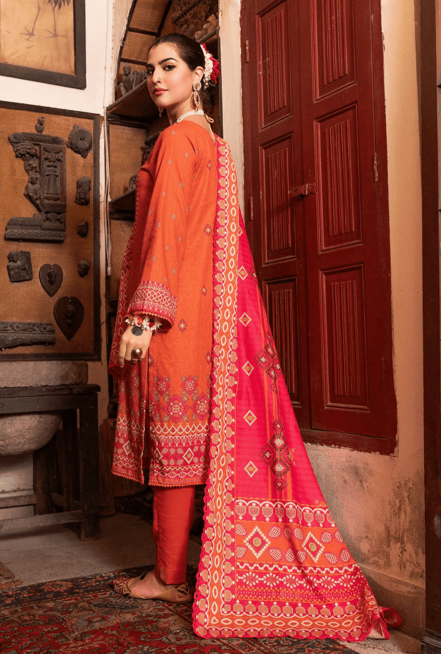 Rang by Motifz Digital Printed Khaddar Unstitched 3Pc Suit 3495-A