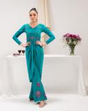Maria Osama Khan Tiffany Vol-01 Luxury Pret 2Pc Suit - Aquamarine