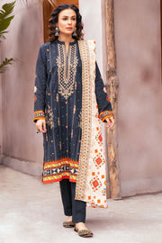 Motifz Amal Unstitched Embroidered Khaddar 3Pc Suit 3509-ROSS