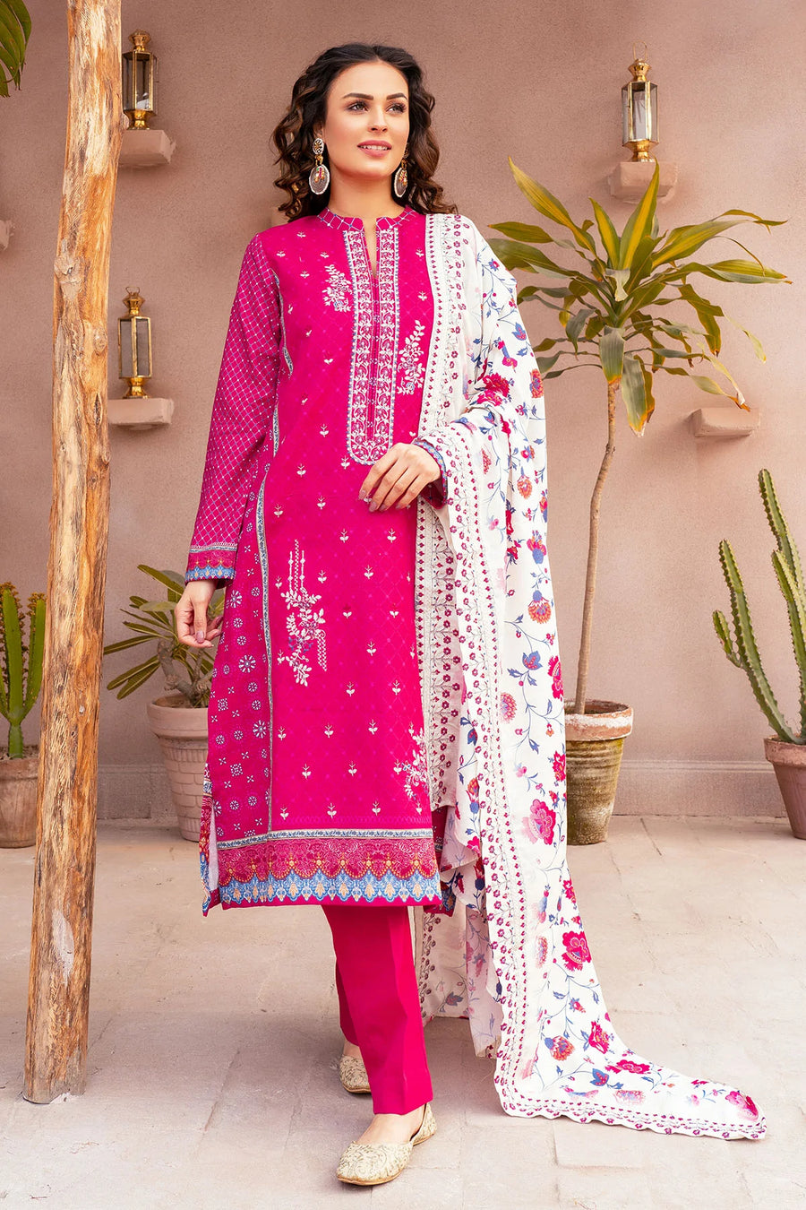 Motifz Amal Unstitched Embroidered Khaddar 3Pc Suit 3511-PHOEBE