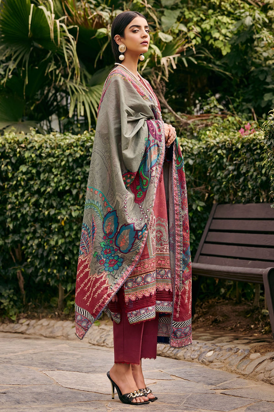 Umang by Motifz Digital Printed Lawn Unstitched 3 Piece Suit 3529-BLOOM