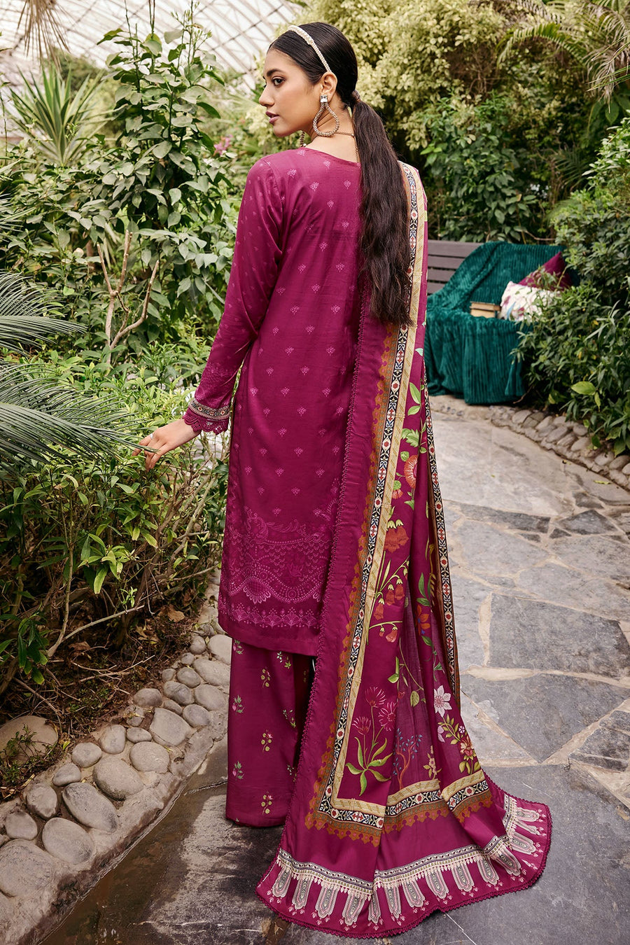 Umang by Motifz Digital Printed Lawn Unstitched 3 Piece Suit 3531-AZURE