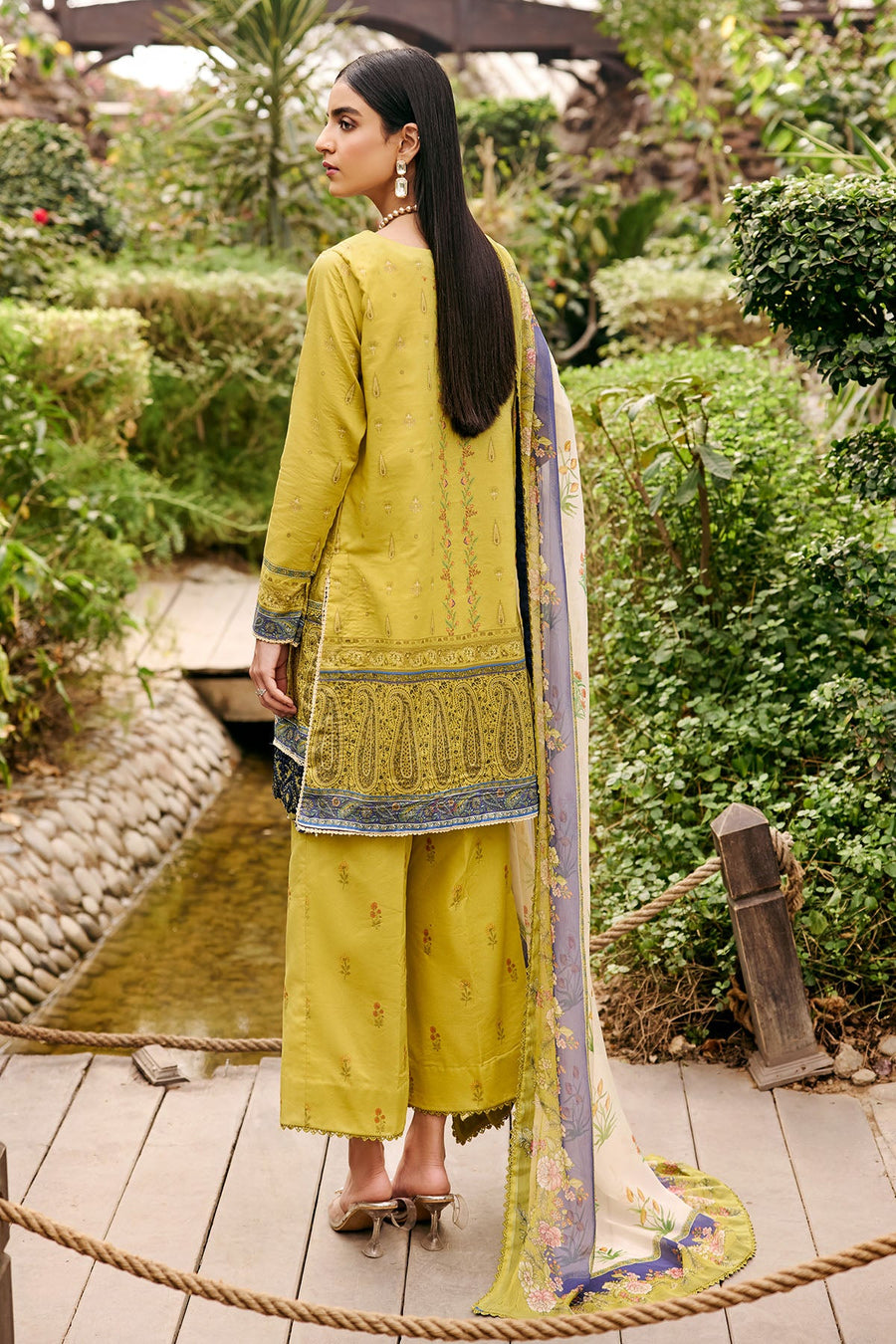Umang by Motifz Digital Printed Lawn Unstitched 3 Piece Suit 3532-CERULEAN