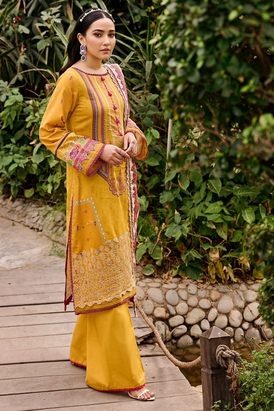 Umang by Motifz Digital Printed Lawn Unstitched 3 Piece Suit 3534-BERY