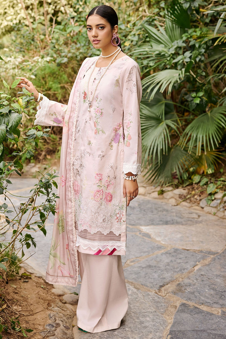 Umang by Motifz Digital Printed Lawn Unstitched 3 Piece Suit 3535-EGGSHELL