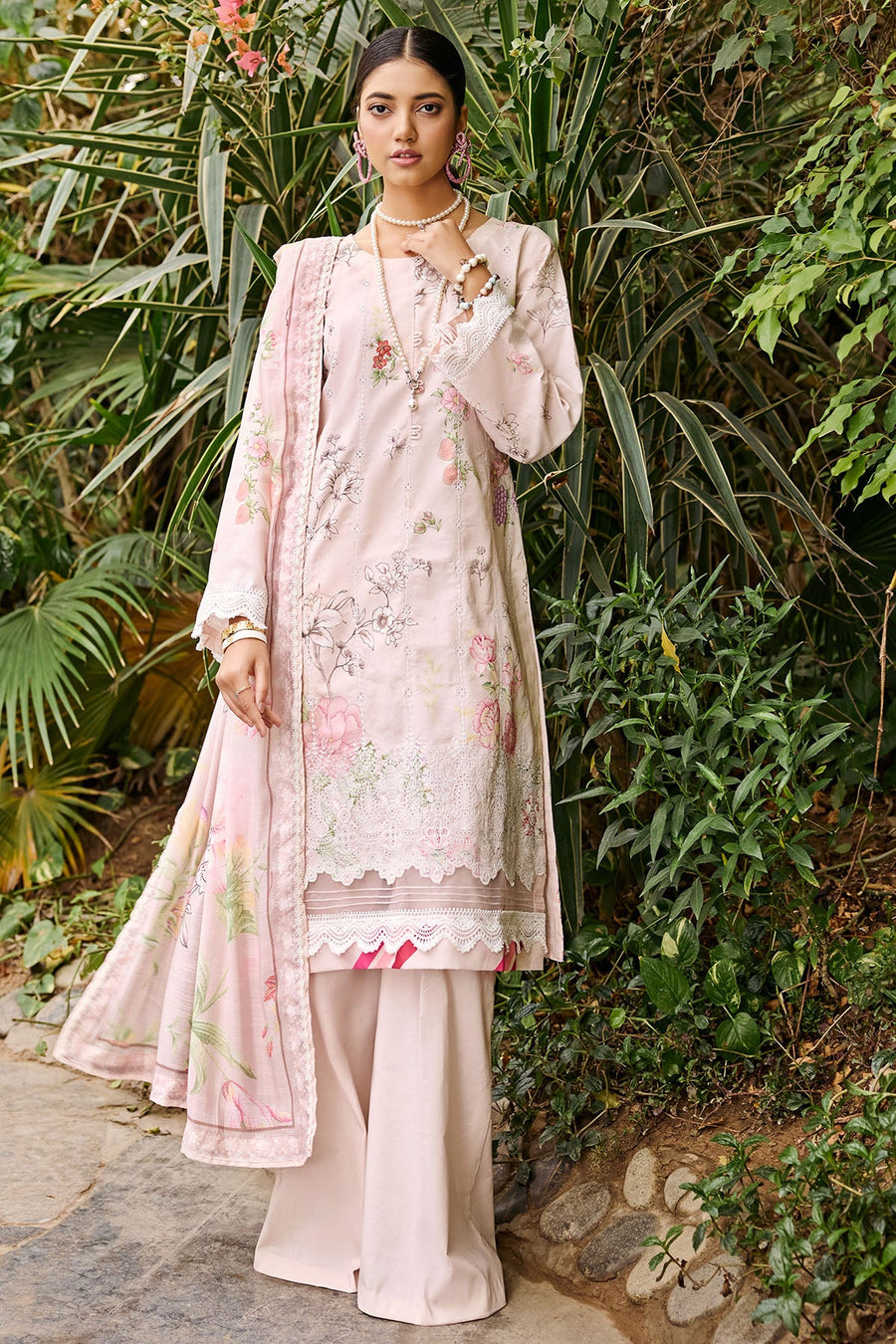 Umang by Motifz Digital Printed Lawn Unstitched 3 Piece Suit 3535-EGGSHELL
