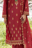 Safwa Clara Premium Embroidered Cotton Lawn Unstitched 3Pc Suit CAA-07