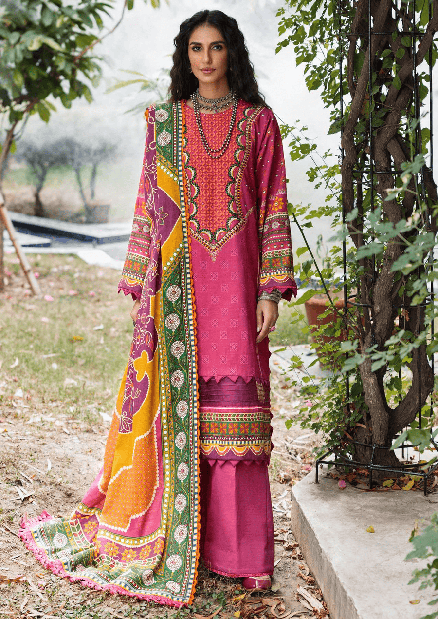Umang by Motifz Embroidered Khaddar Unstitched 3Pc Suit 3661-Belair