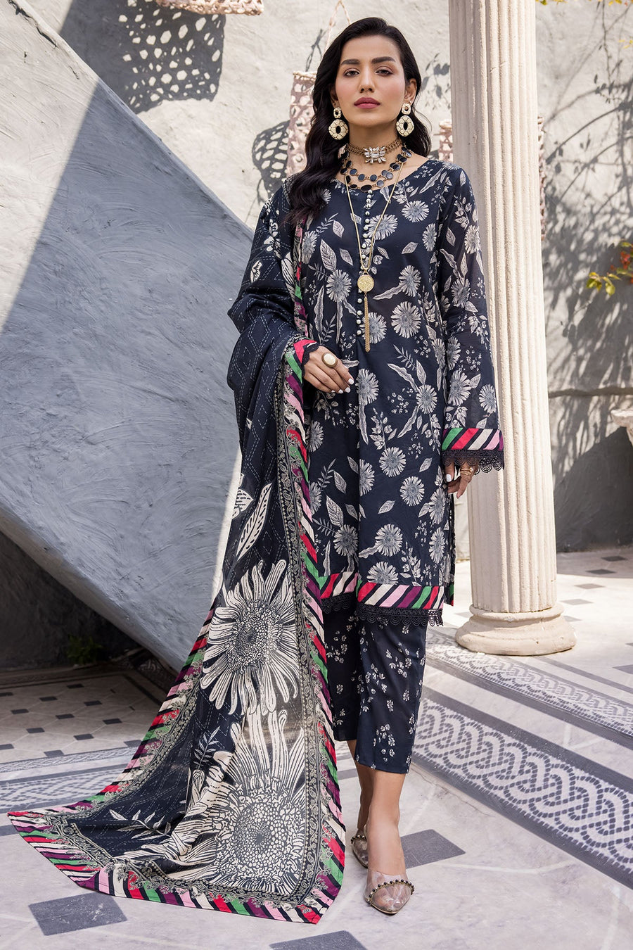 Rang by Motifz Digital Printed Lawn Unstitched 3 Piece Suit 3703-TULIP