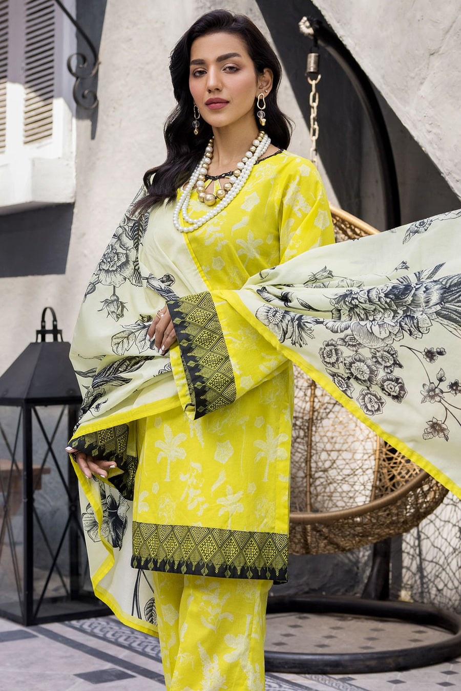 Rang by Motifz Digital Printed Lawn Unstitched 3 Piece Suit 3704-ROSE