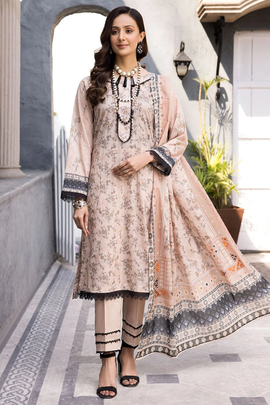 Rang by Motifz Digital Printed Lawn Unstitched 3 Piece Suit 3723-FAHA