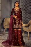 Motifz Grand Velou Embroidered Velvet Unstitched 3Pc Suit 3773-TERN
