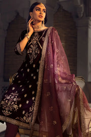 Motifz Grand Velou Embroidered Velvet Unstitched 3Pc Suit 3777-STORK