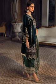 Motifz Grand Velou Embroidered Velvet Unstitched 3Pc Suit 3778-SIA-MESE