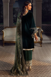 Motifz Grand Velou Embroidered Velvet Unstitched 3Pc Suit 3778-SIA-MESE