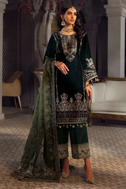 Motifz Grand Velou Embroidered Velvet Unstitched 3Pc Suit 3778-SIA-MESE
