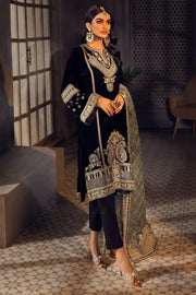 Motifz Grand Velou Embroidered Velvet Unstitched 3Pc Suit 3779-CARP
