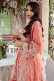 Motifz Naqsh Embroidered Cotton Satin Unstitched 3Pc Suit 3822-RANI-BAGH