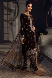 Motifz Grand Velou Embroidered Velvet Unstitched 3Pc Suit 3826-RAYS