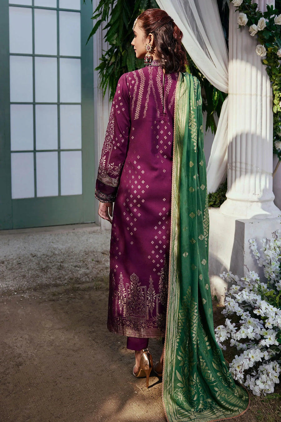 Motifz Shehnai Unstitched Embroidered Jacquard 3Pc Suit 3854-ZOYA