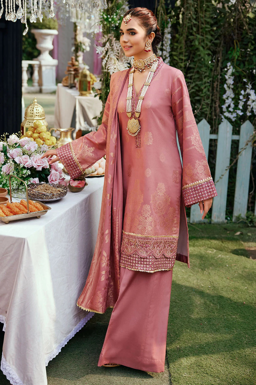Motifz Shehnai Unstitched Embroidered Jacquard 3Pc Suit 3856-NIHAL