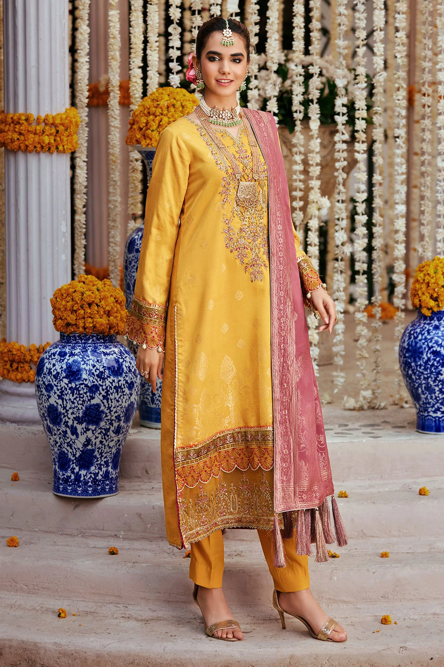 Motifz Shehnai Unstitched Embroidered Jacquard 3Pc Suit 3862-RAHMA