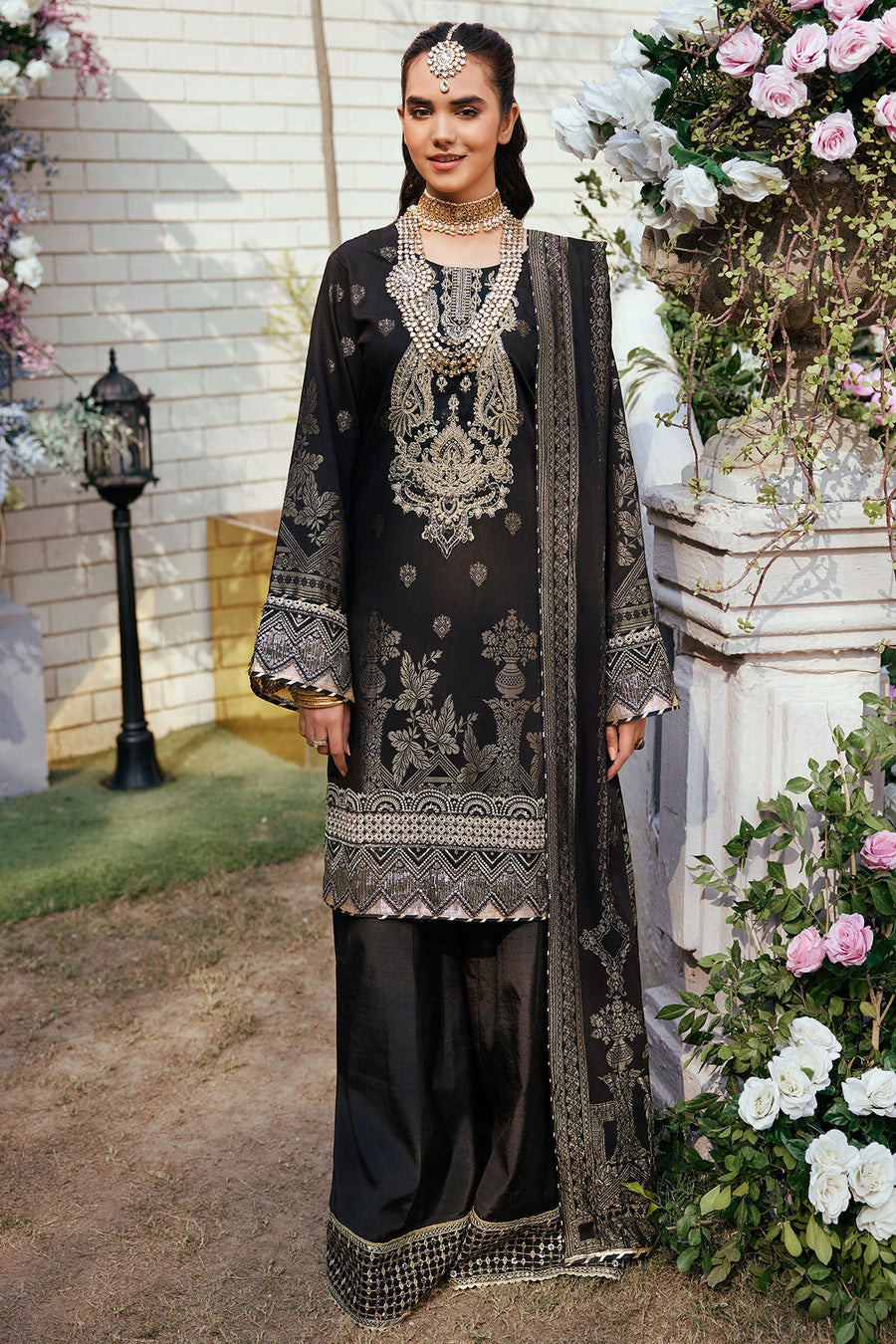 Motifz Shehnai Unstitched Embroidered Jacquard 3Pc Suit 3866-NIZAM