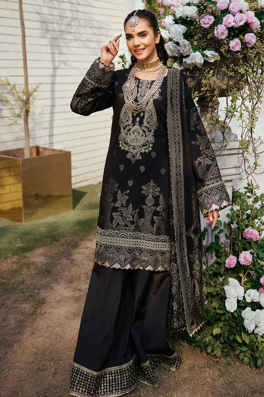 Motifz Shehnai Unstitched Embroidered Jacquard 3Pc Suit 3866-NIZAM