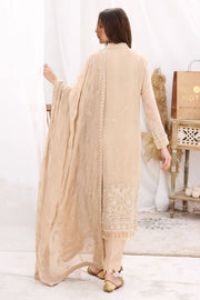 Motifz Embroidered Bemberg Chiffon Unstitched 3Pc Suit 3880-NOIR