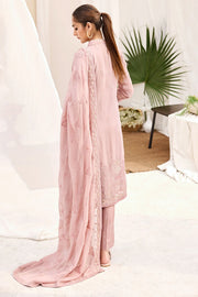 Motifz Embroidered Bemberg Chiffon Unstitched 3Pc Suit 3882-SILVER