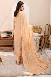 Motifz Embroidered Bemberg Chiffon Unstitched 3Pc Suit 3899-POPPY